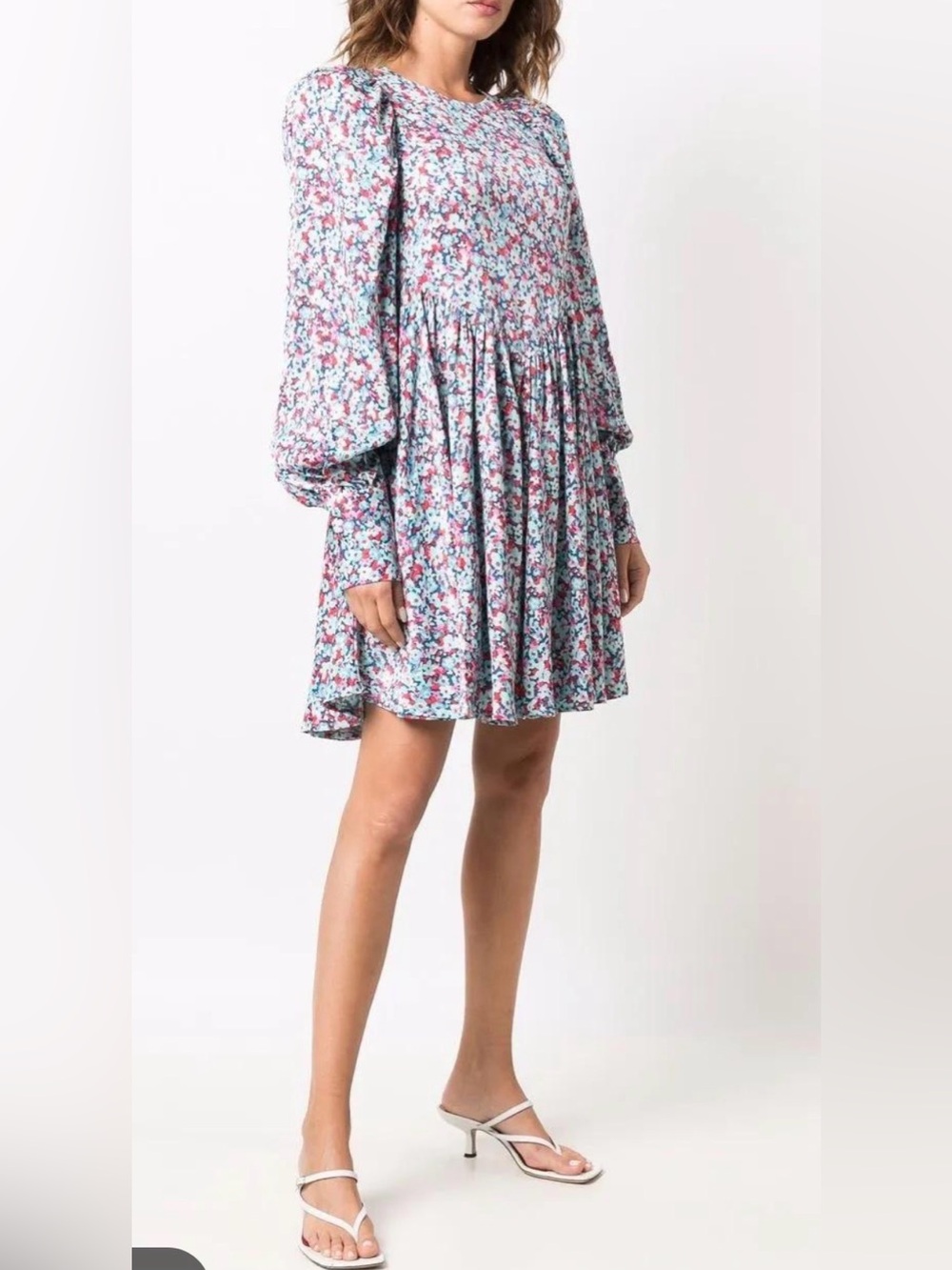 ROTATE BIRGER CHRISTENSEN Alison Floral-Print Mini Dress  Sz  US4